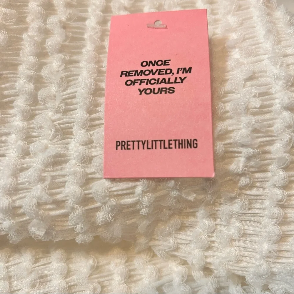PrettyLittleThing Strapless Bubble Mini Dress - Size 4 - Picture 9 of 9
